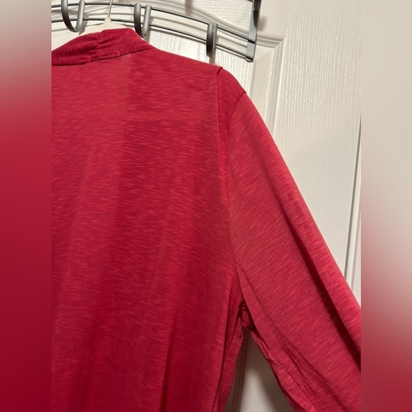 Notations Pink Open Sweater Cardigan women’s 2X hot pink fuchsia preppy classic - Picture 10 of 15